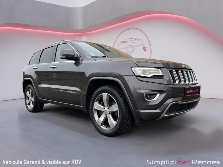 Jeep grand cherokee 3.0 crd v6 250 chevaux overland a, toutes options occasion simplicicar rennes simplicicar simplicibike...