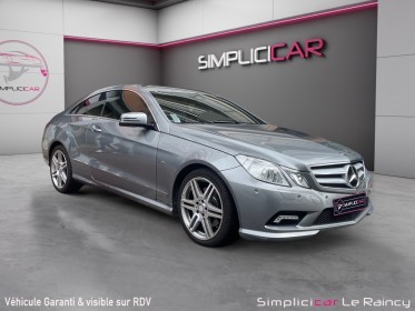 Mercedes classe e coupe 350 cdi blueefficiency executive a occasion le raincy (93) simplicicar simplicibike france