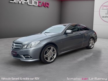 Mercedes classe e coupe 350 cdi blueefficiency executive a occasion le raincy (93) simplicicar simplicibike france