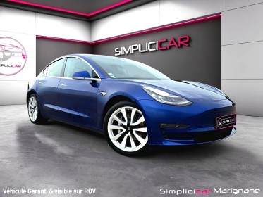 Tesla model 3 dual motor long range 75kw awd 476cv - bleu outremer métallisé occasion simplicicar marignane  simplicicar...