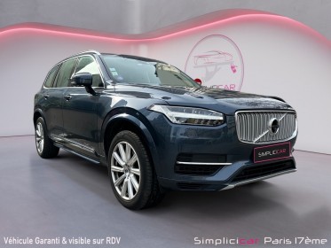 Volvo xc90 t8 twin engine 32087 ch geartronic 7pl inscription luxe occasion paris 17ème (75)(porte maillot) simplicicar...