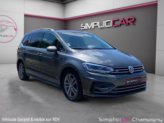 Volkswagen touran 2.0 tdi 150 bmt dsg6 7pl r-line careplay /aide au stationnement occasion champigny-sur-marne (94)...