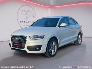 Audi q3 q3 2.0 tdi 140 ch quattro s line occasion simplicicar limoges  simplicicar simplicibike france