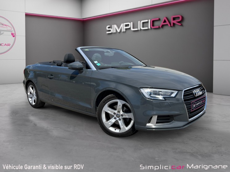 Audi a3 cabriolet 2.0 tdi 150 s tronic 6 sport gris nano revision complete  pneus, disques et plaq de freins neuve garantie...