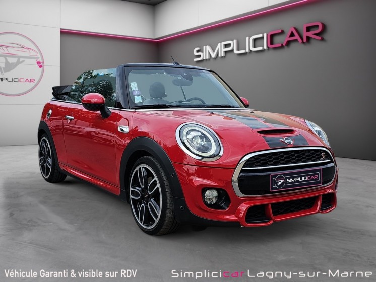 Mini cabriolet f57 lci cooper s 2.0 i 192 ch bva7 finition john cooper works occasion simplicicar lagny  simplicicar...