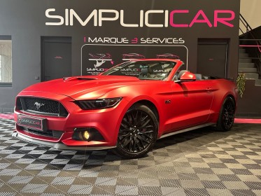 Ford mustang convertible v8 5.0 421 gt garantie-12-mois pas de malus occasion  simplicicar aix les bains simplicicar...