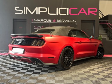 Ford mustang convertible v8 5.0 421 gt garantie-12-mois pas de malus occasion  simplicicar aix les bains simplicicar...