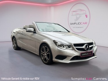 Mercedes classe e cabriolet executive a 250 occasion cannes (06) simplicicar simplicibike france