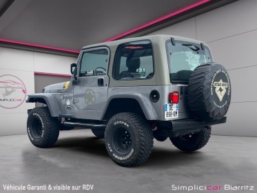 Jeep wrangler sport 4.0l 6 cylindres en ligne occasion simplicicar biarritz  simplicicar simplicibike france