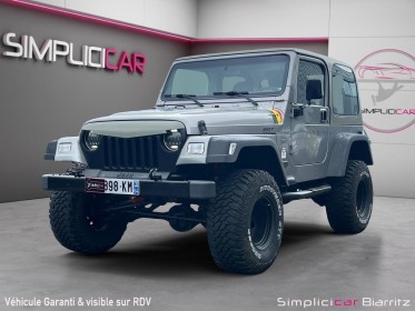 Jeep wrangler sport 4.0l 6 cylindres en ligne occasion simplicicar biarritz  simplicicar simplicibike france