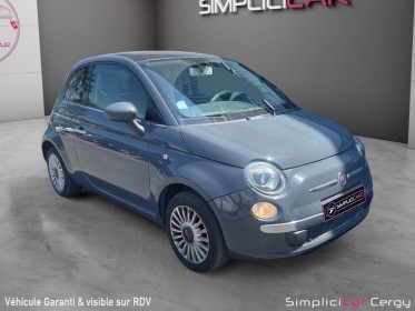 Fiat 500 1.2 8v 69 ch ss lounge toit pano fixe garantie 12 mois occasion cergy (95) simplicicar simplicibike france