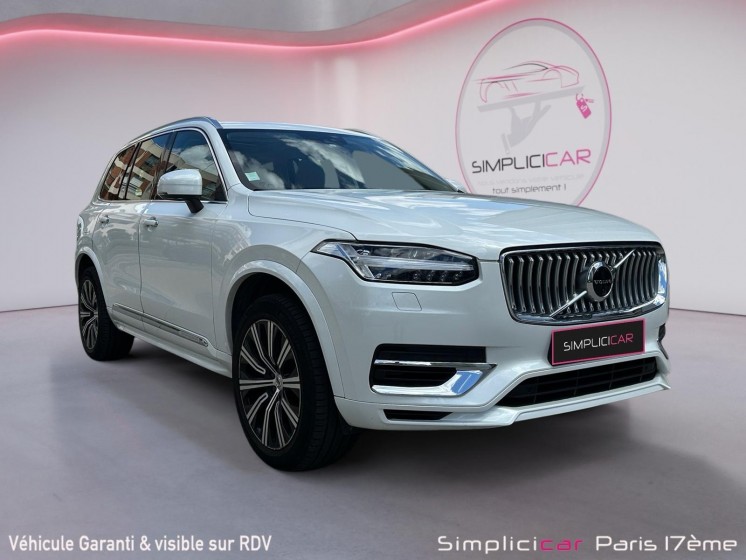 Volvo xc90 recharge t8 awd 30387 ch geartronic 8 7pl inscription luxe  garantie 12 mois occasion simplicicar courbevoie...