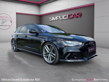 Audi rs6 avant v8 4.0 tfsi 560 ch quattro, entretien complet audi, freins céramique, toit ouvrant, pack dynamique rs plus...