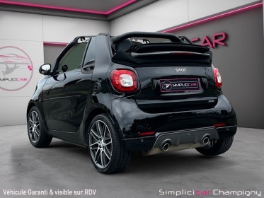 Smart fortwo cabrio cabriolet 109 ch brabus xclusive - jbl - sièges chauffant en cuir - radars ar  caméra occasion...