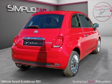 Fiat 500 my23 1.0 70 ch hybride bsg s/s red occasion réunion ville st pierre simplicicar simplicibike france