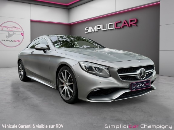 Mercedes classe s coupe 63 mercedes-amg 4matic - caméra 360 - burmester - affichage tête haute occasion champigny-sur-marne...