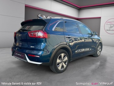 Kia niro 1.6 gdi hybride 141ch dct6 design carplay, caméra recul, sièges cuir electriques, garantie 12 mois occasion...