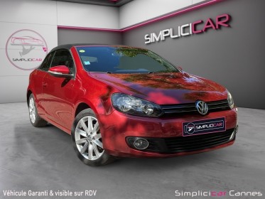 Volkswagen golf cabriolet 1.6 tdi 105 fap carat occasion cannes (06) simplicicar simplicibike france