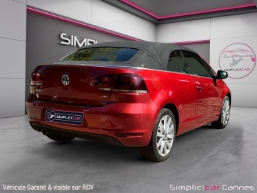 Volkswagen golf cabriolet 1.6 tdi 105 fap carat occasion cannes (06) simplicicar simplicibike france