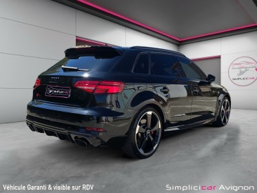 Audi rs3 sportback 400ch. s-tronic 7 quattro - noir mythic / État neuf / toit pano. ouvrant / suivi complet audi occasion...