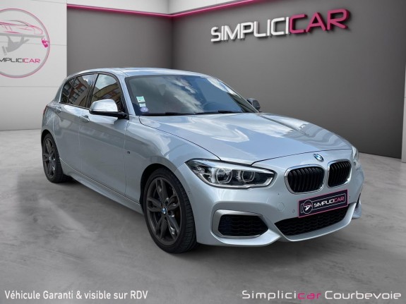 Bmw serie 1 f20 lci m140i xdrive 340 ch a/garantie 12 mois/cuir rouge/carplay/toit ouvrant/franchissement de ligne/feux led...