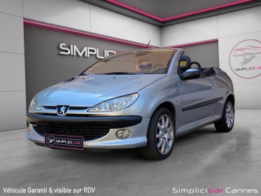 Peugeot 206 cc 2.0i 16v  première main occasion cannes (06) simplicicar simplicibike france