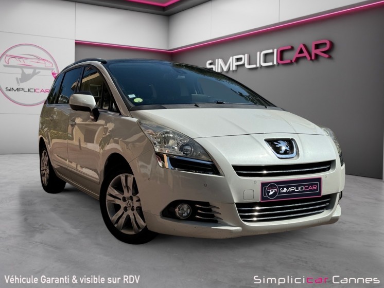 Peugeot 5008 1.6 hdi 112ch fap bvm6 allure 7places - 1ere main occasion cannes (06) simplicicar simplicibike france