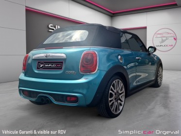 Mini cooper cabriolet s 2.0i 192cv chili bva7/rÉgulateur limiteur de vitesse/50100 km seulement---- occasion simplicicar...