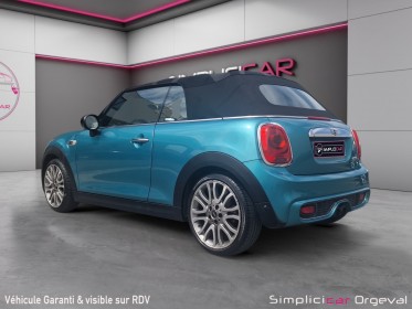 Mini cooper cabriolet s 2.0i 192cv chili bva7/rÉgulateur limiteur de vitesse/50100 km seulement---- occasion simplicicar...