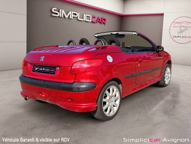 Peugeot 206 cc 2.0i 16s 138ch. climatisation auto. ou manu. occasion avignon (84) simplicicar simplicibike france