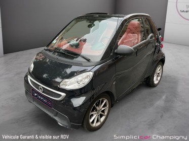 Smart fortwo cabriolet 84 ch cuir rouge - bva -decapotable - cabriolet - cab occasion champigny-sur-marne (94) simplicicar...