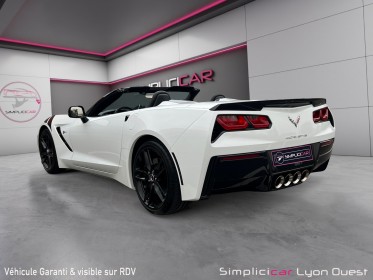 Chevrolet corvette cabriolet c7 6.2 v8 466 ch stingray - garantie 12 mois état neuf occasion simplicicar lyon ouest...