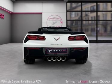 Chevrolet corvette cabriolet c7 6.2 v8 466 ch stingray - garantie 12 mois état neuf occasion simplicicar lyon ouest...