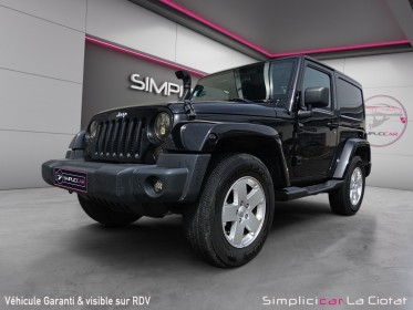 Jeep wrangler 2.8l 200ch crd sahara occasion simplicicar la ciotat simplicicar simplicibike france