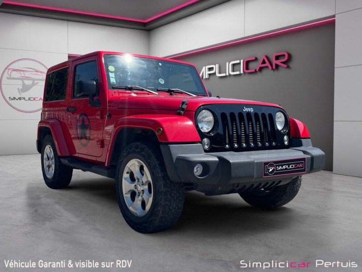 Jeep wangler 2.8 crd 200 fap  sahara occasion simplicicar pertuis  simplicicar simplicibike france