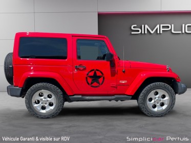 Jeep wangler 2.8 crd 200 fap  sahara occasion simplicicar pertuis  simplicicar simplicibike france