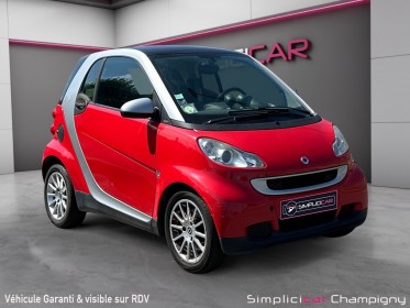 Smart fortwo 71 cv passion - clim - prise aux - toit panoramique - lecteur cd - vitres électriques occasion...