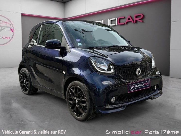 Smart fortwo 90 ch passion /garantie 12 mois/camÉra de recul/freinage d'urgence/faible kilomÉtrage occasion paris 17ème...