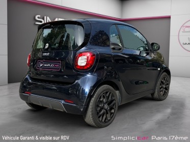 Smart fortwo 90 ch passion /garantie 12 mois/camÉra de recul/freinage d'urgence/faible kilomÉtrage occasion paris 17ème...