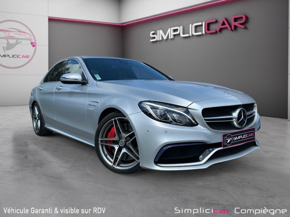 Mercedes classe c 63 amg s v8 bi-turbo 510ch -  faible km - immat fr - occasion simplicicar compiegne simplicicar...