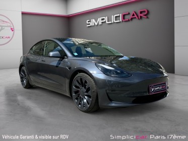 Tesla model 3 performance 465 ch occasion paris 17ème (75)(porte maillot) simplicicar simplicibike france