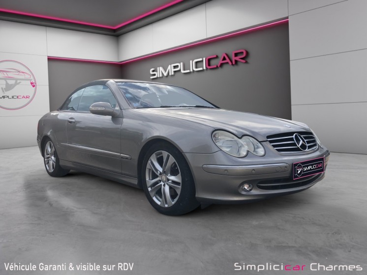 Mercedes classe clk cabriolet 320 avantgarde a209 cabriolet 320 3.2 i v6 18v 218 cv boîte auto garantie 1 an occasion...