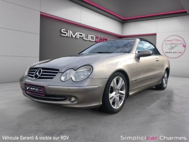 Mercedes classe clk cabriolet 320 avantgarde a209 cabriolet 320 3.2 i v6 18v 218 cv boîte auto garantie 1 an occasion...