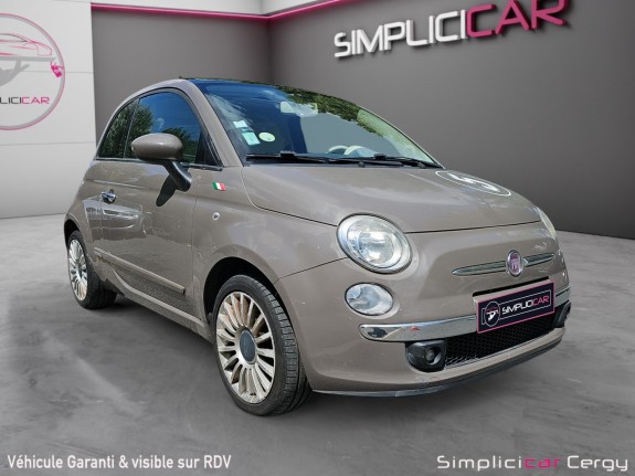 Fiat 500 lounge / toit panoramique 1.2 8v 69 ch occasion cergy (95) simplicicar simplicibike france