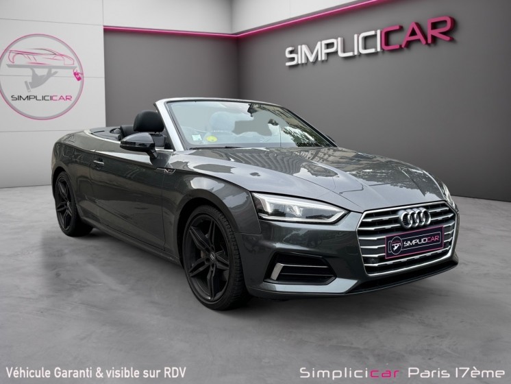 Audi a5 cabriolet 40 tdi 190 s tronic 7 s line / garantie 12 mois / camÉra de recul / siÈges chauffant et ventilÉ occasion...