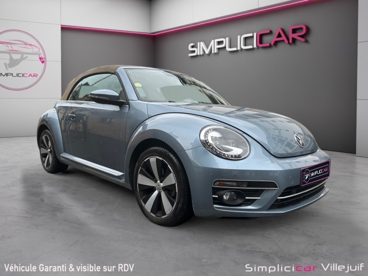 Volkswagen coccinelle cabriolet 2017 2.0 tdi 110 cv bmt couture, carplay, camera de recul, parkpilot, garantie 12 mois...