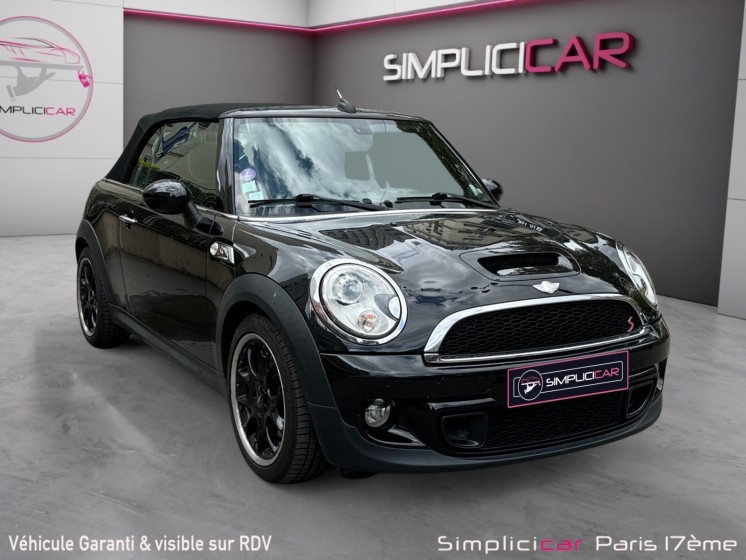 Mini  cabriolet r57 184 ch cooper s garantie 12 mois/entretien mini complet occasion paris 17ème (75)(porte maillot)...