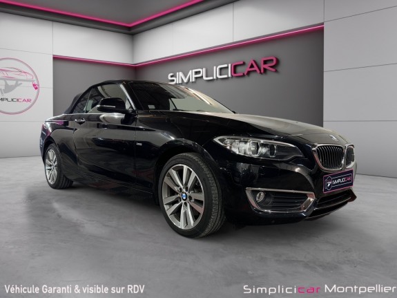 Bmw serie 2 cabriolet f23 220d 190ch luxury camera de recul siÈges chauffants occasion montpellier (34) simplicicar...