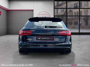 Audi rs6 avant 4.0 tfsi v8 560 ch quattro, entretien complet audi, freins céramique, toit ouvrant, pack dynamique rs plus...