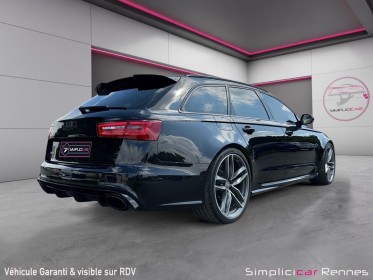 Audi rs6 avant 4.0 tfsi v8 560 ch quattro, entretien complet audi, freins céramique, toit ouvrant, pack dynamique rs plus...